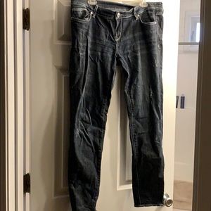 ⬇️‼️Distressed dark wash David Bitton Buffalo jean